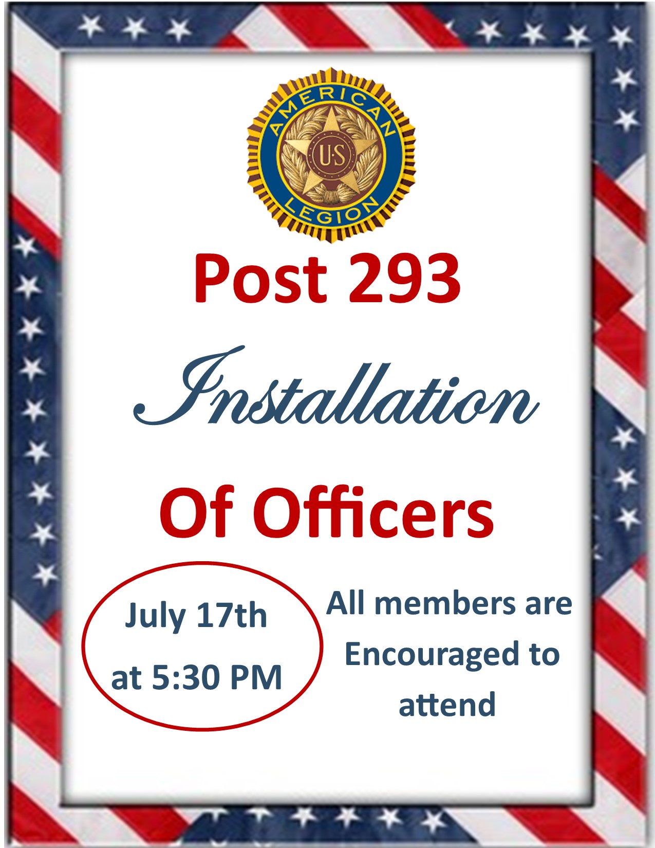 CALENDAR American Legion Post 293 Interlachen